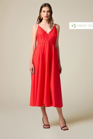 Robe midi - Rouge