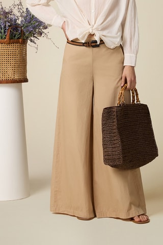 Pantalon palazzo - Beige