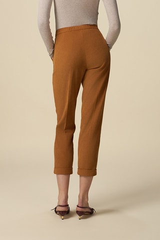 Pantalon droit 7/8 - Marron