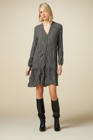 Robe volantée - Gris