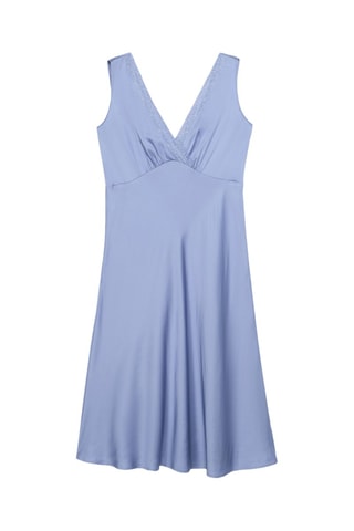 Robe midi - Bleu