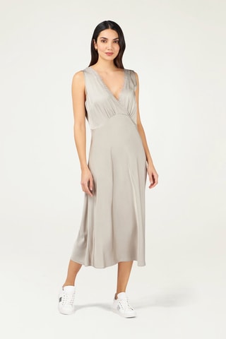 Robe midi - Gris