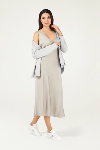 Robe midi - Gris