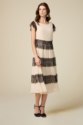 Robe midi - Beige