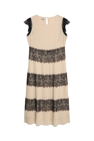 Robe midi - Beige