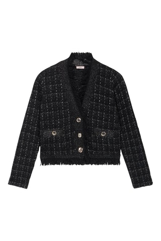 Veste en tweed - Noir