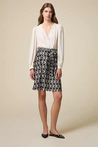 Robe trompel'œil - Noir