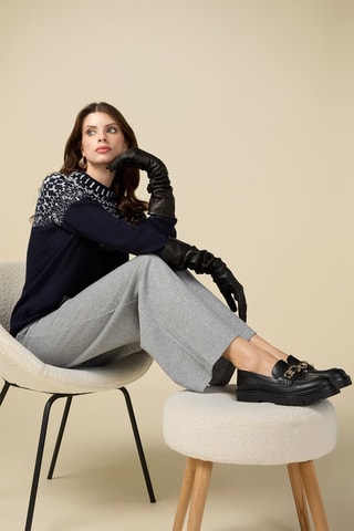Pantalon palazzo - Gris