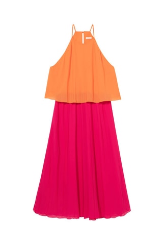 Robe plissée - Orange