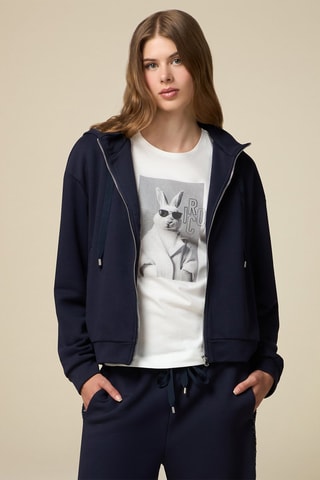 Sweat à capuche - Bleu