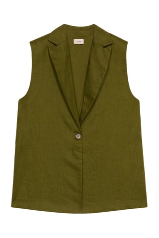 Gilet sans manches en lin - Vert