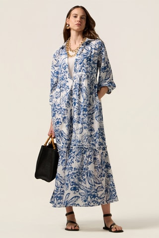 Robe chemise - Bleu