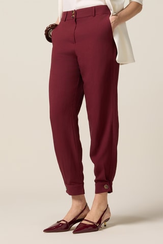 Pantalon baggy 7/8 - Rouge