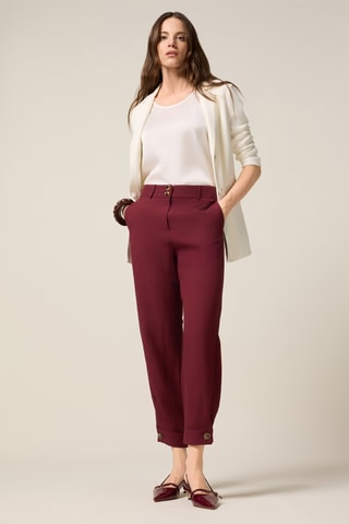 Pantalon baggy 7/8 - Rouge