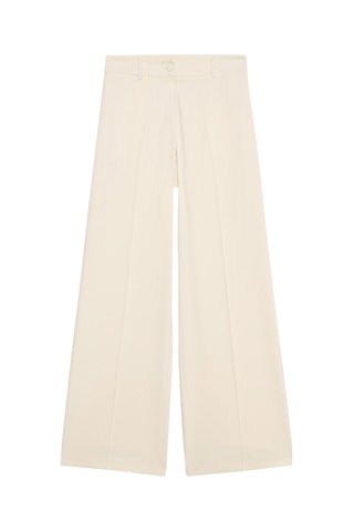 Pantalon palazzo taille haute - Blanc