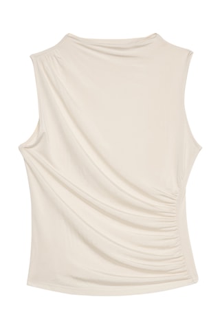 Top drapé - Beige
