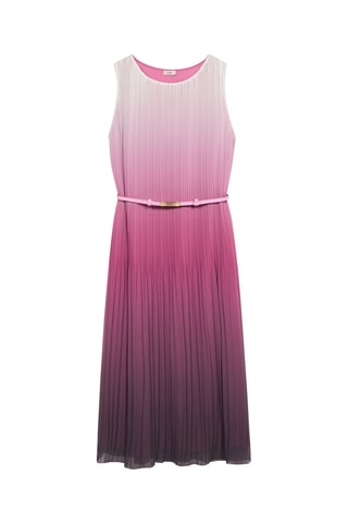 Robe plissée dip and dye - Violet
