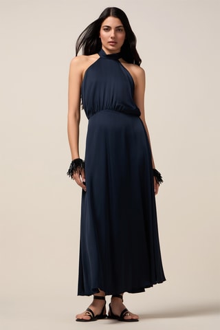 Robe longue - Bleu