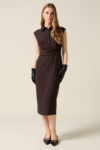 Robe fourreau - Beige