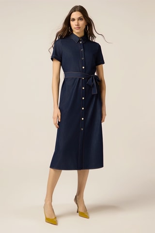 Robe chemise - Bleu
