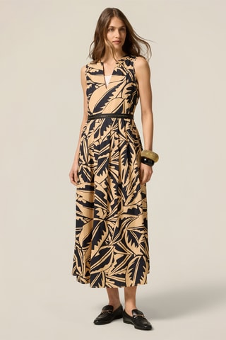 Robe midi - Beige