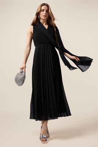 Robe plissée - Noir