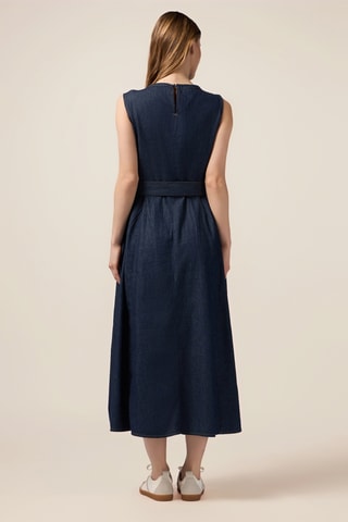 Robe longue en jean - Bleu