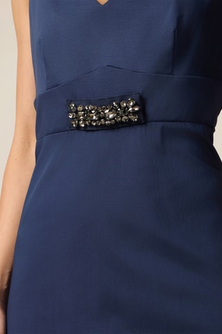 Robe midi - Bleu