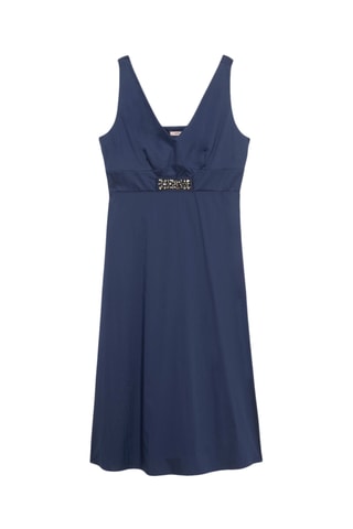 Robe midi - Bleu