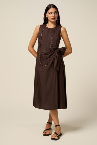 Robe midi - Beige