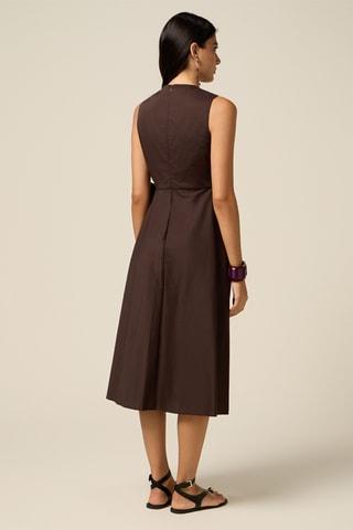 Robe midi - Beige