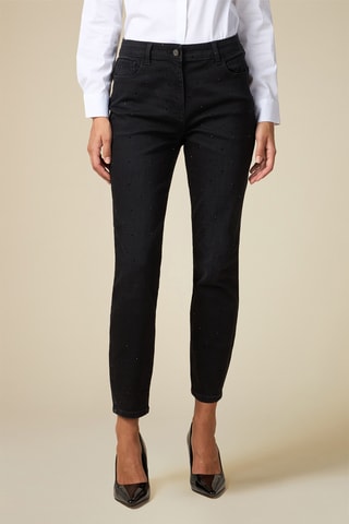 Jean skinny taille haute - Noir