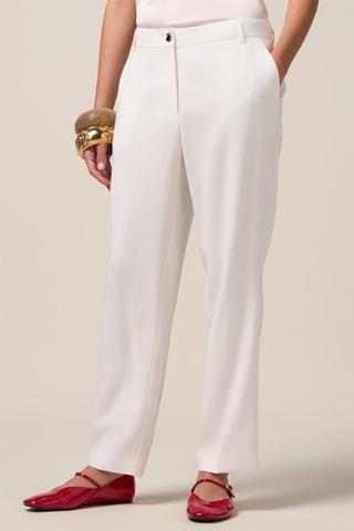 Pantalon cigarette - Blanc