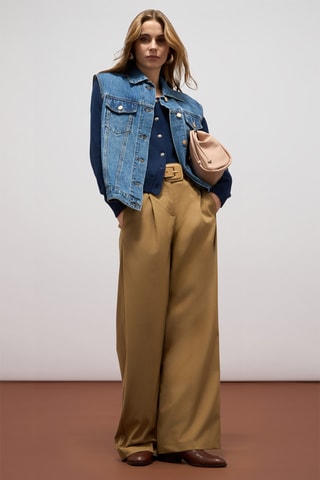 Veste en jean sans manches - Bleu