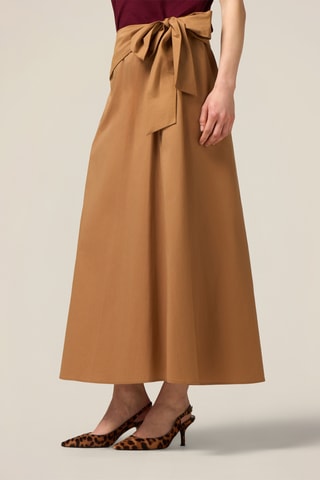 Jupe midi - Beige