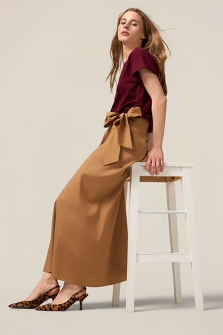 Jupe midi - Beige
