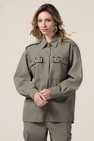 Chemisier oversize - Vert