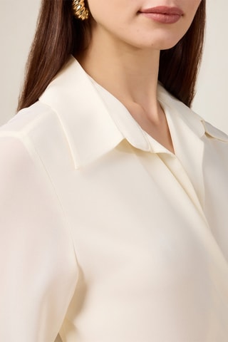 Robe trompe-l’œil - Blanc