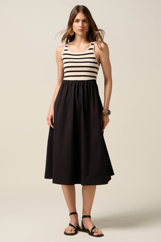 Robe trompe-l’œil - Noir