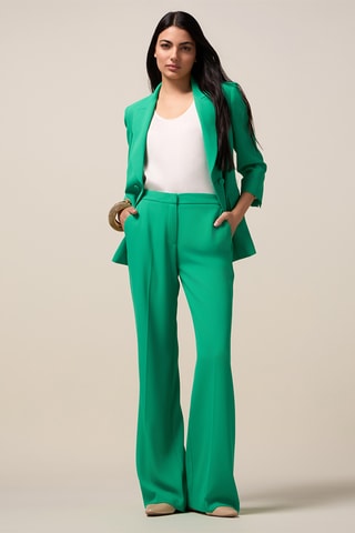 Pantalon wide legs - Vert