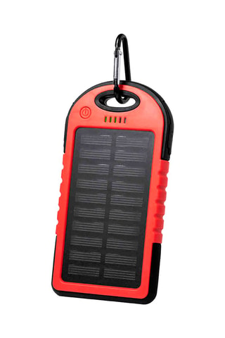 Batteria esterna solare 4000 mAh - Universale - Rosso