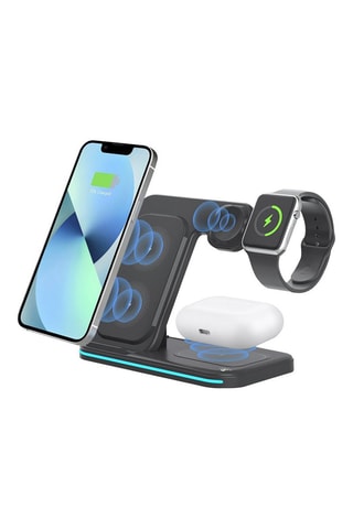 Base di ricarica wireless pieghevole 3 in 1