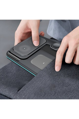 Base di ricarica wireless pieghevole 3 in 1