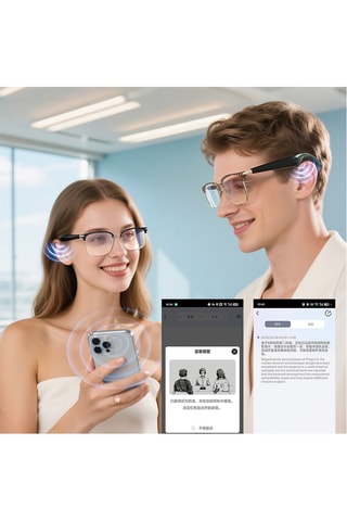Smart glasses GY-100 unisex - Nero