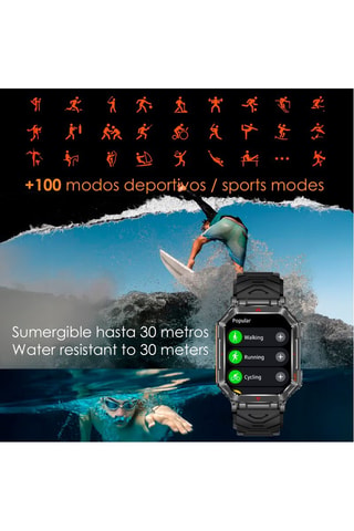 Smartwatch KR92 - Nero