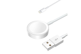 Caricabatteria Lightning e base di ricarica Apple Watch - Bianco