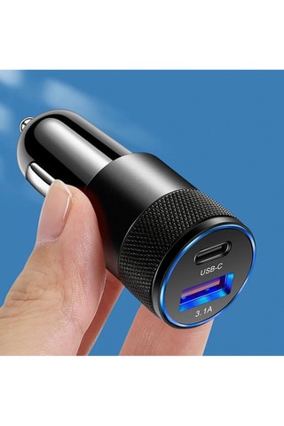 Adattatore bluetooth e trasmettitore FM per auto - Nero