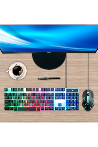 Tastiera e mouse da gamer CMK-158 Nero