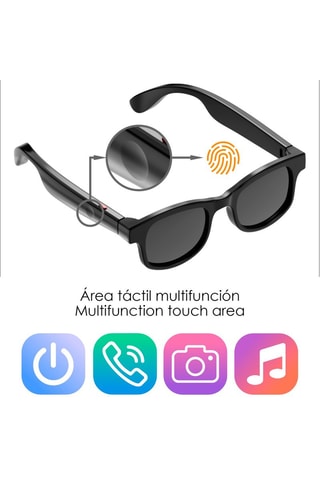 Smart glasses unisex - Nero