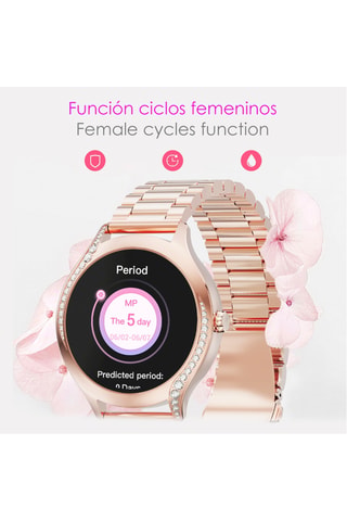 Smartwatch intelligente T214 - Rosa e dorato rosa